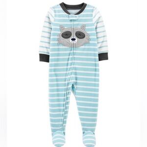 Carter's fleece zip footie 18M